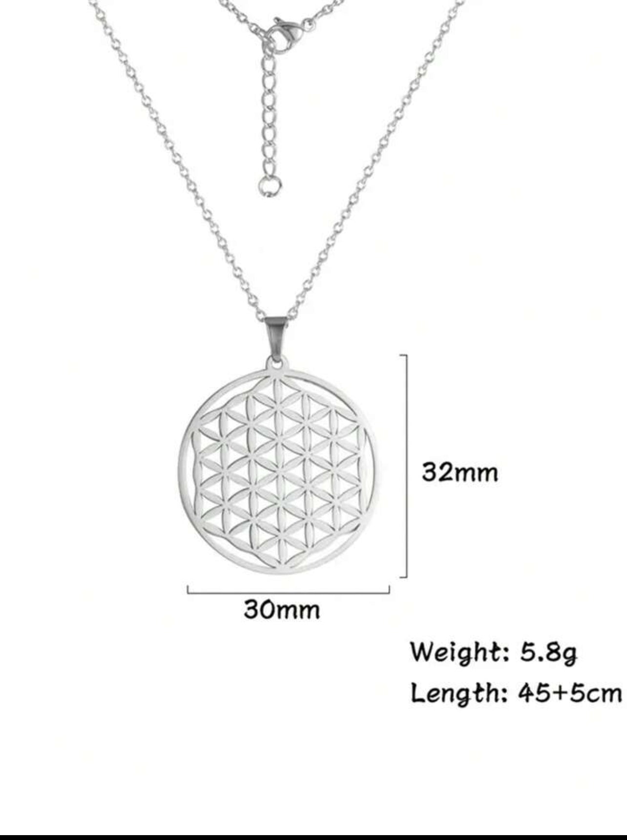 Flower of Life Pendant Necklace