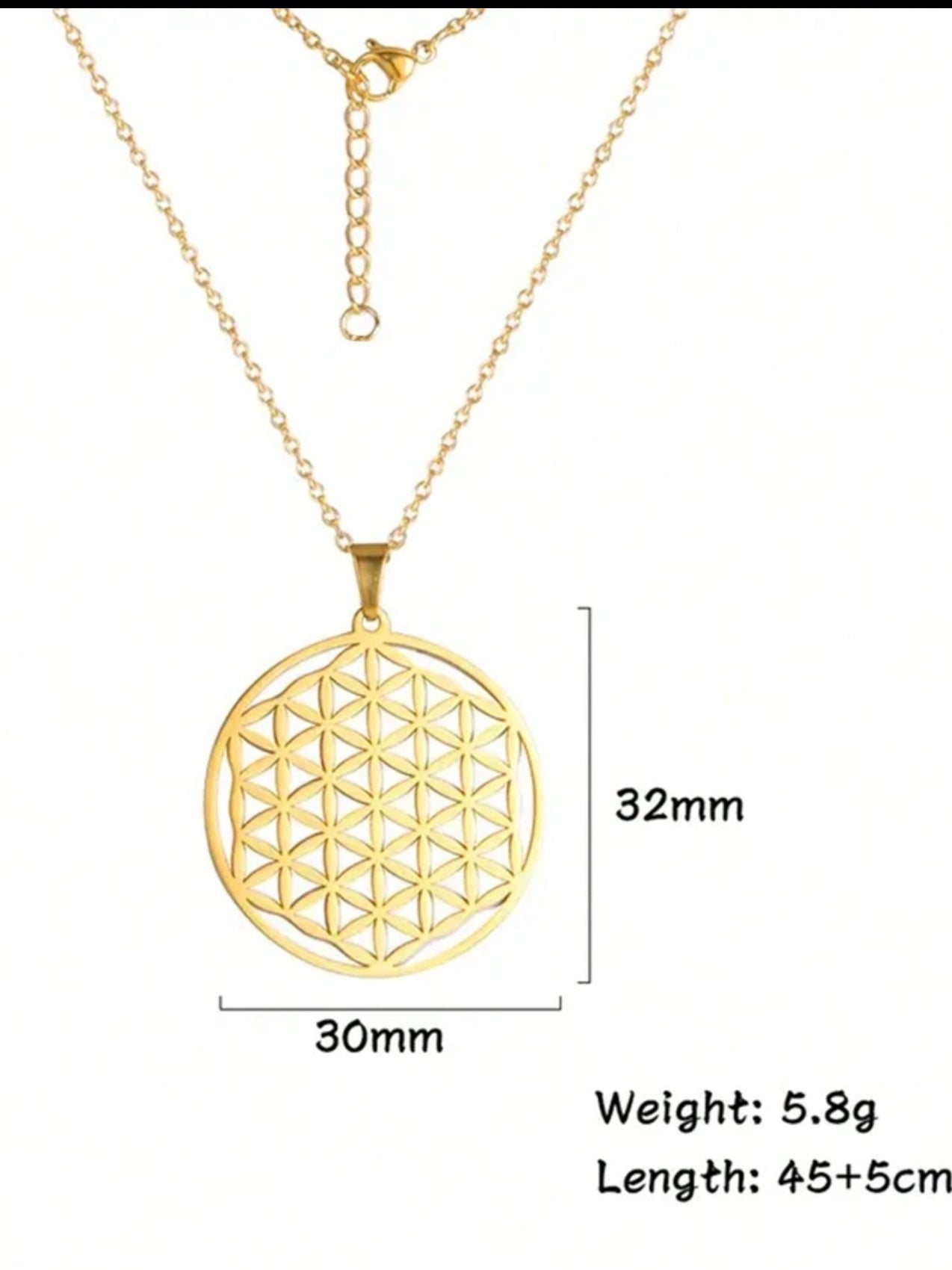 Flower of Life Pendant Necklace